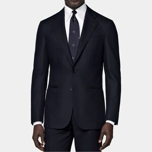 Suitsupply Havana Suit | Italian Navy wool | Slim fit two piece | business style